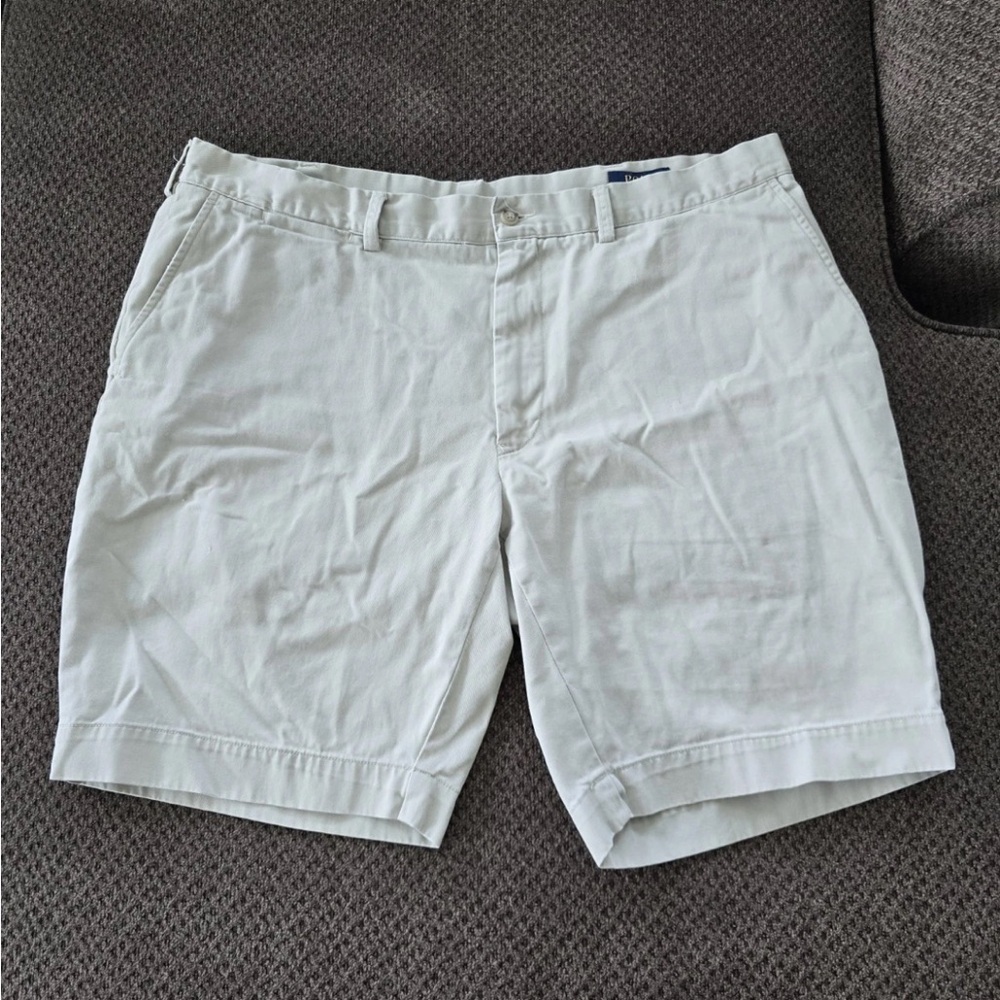 Polo Ralph Lauren Shorts Men's Size 38 Beige Chino Stretch Classic Fit - Picture 2 of 12